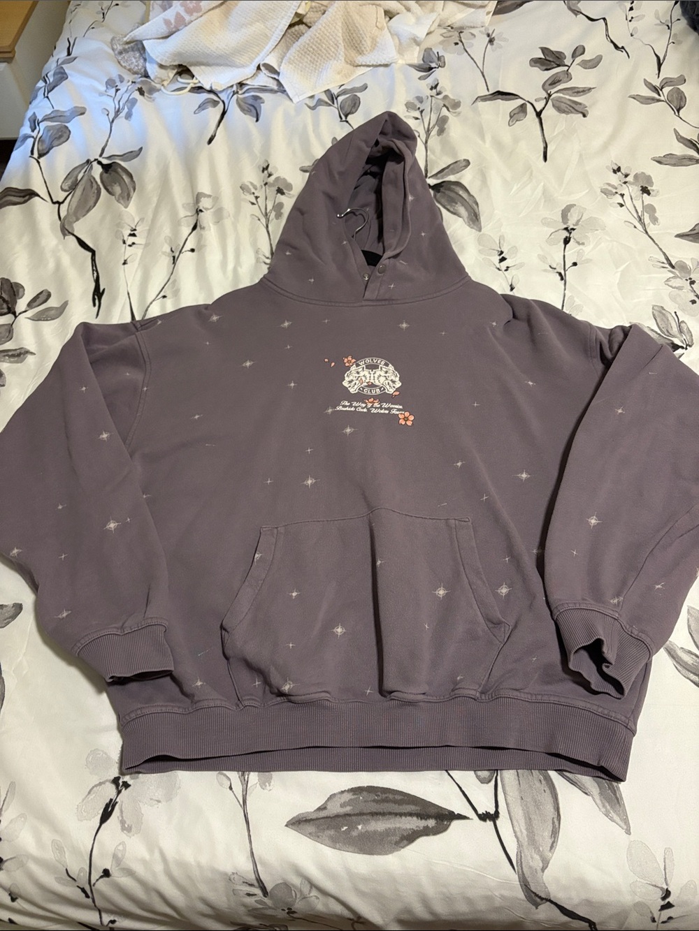 Darc Sport Men's Hoodie in Dusty Purple with Star Motif